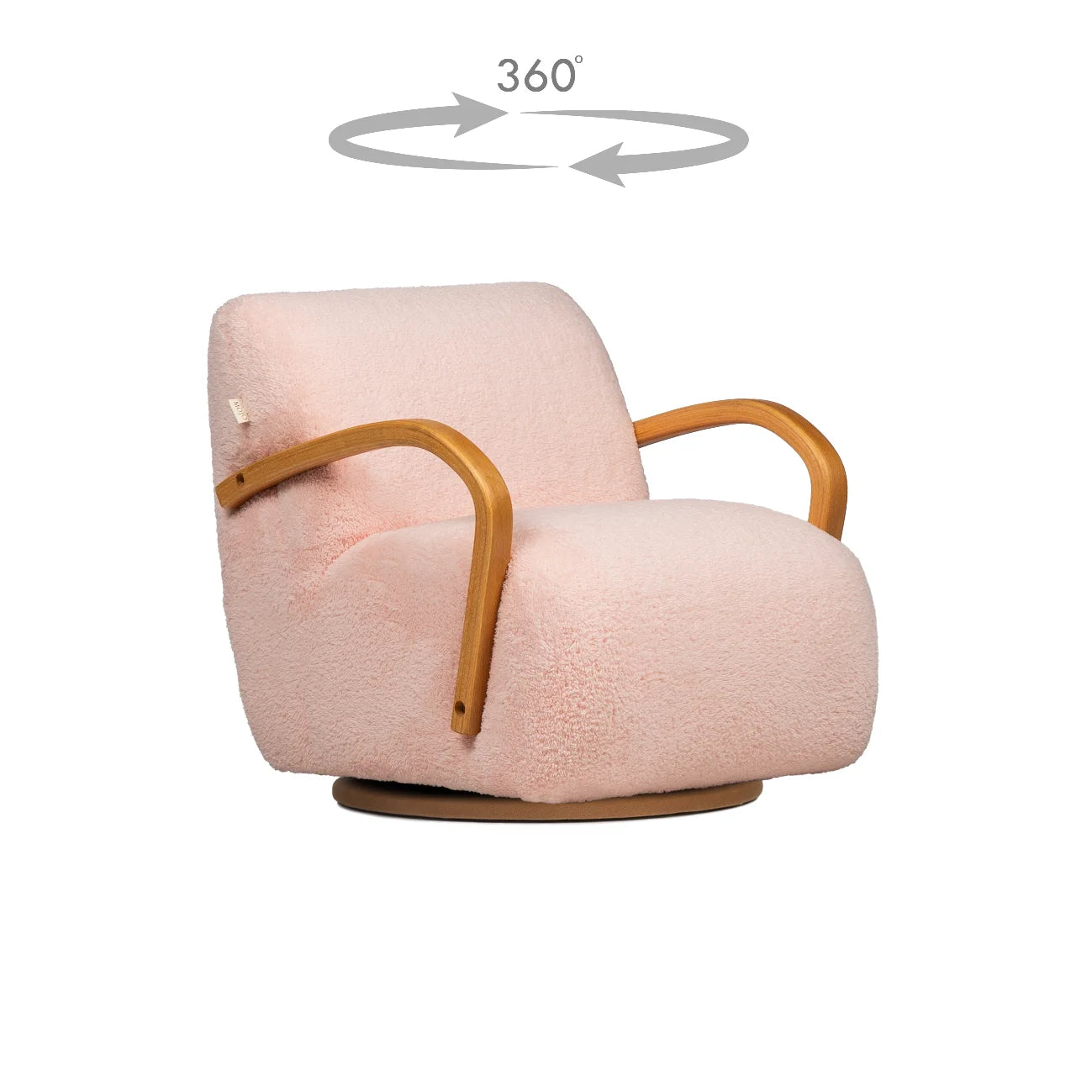 SOHO Twist - Въртящо се детско столче с дървени дръжки