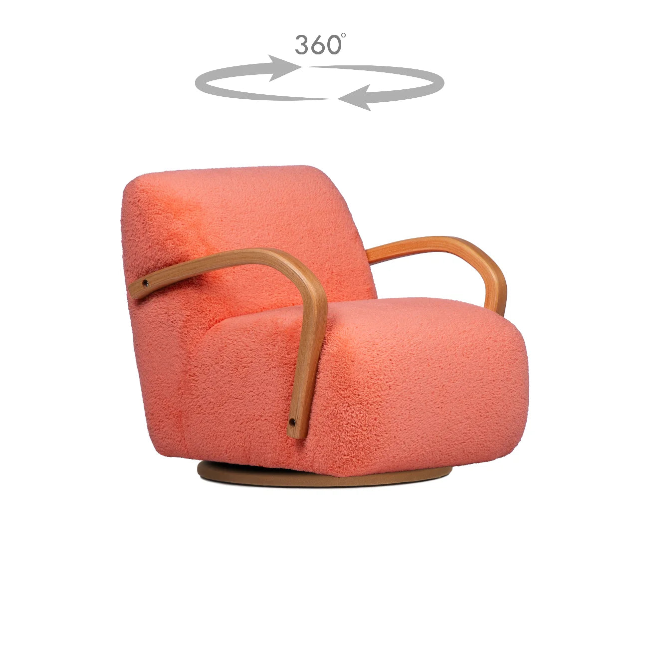 SOHO Twist - Въртящо се детско столче с дървени дръжки