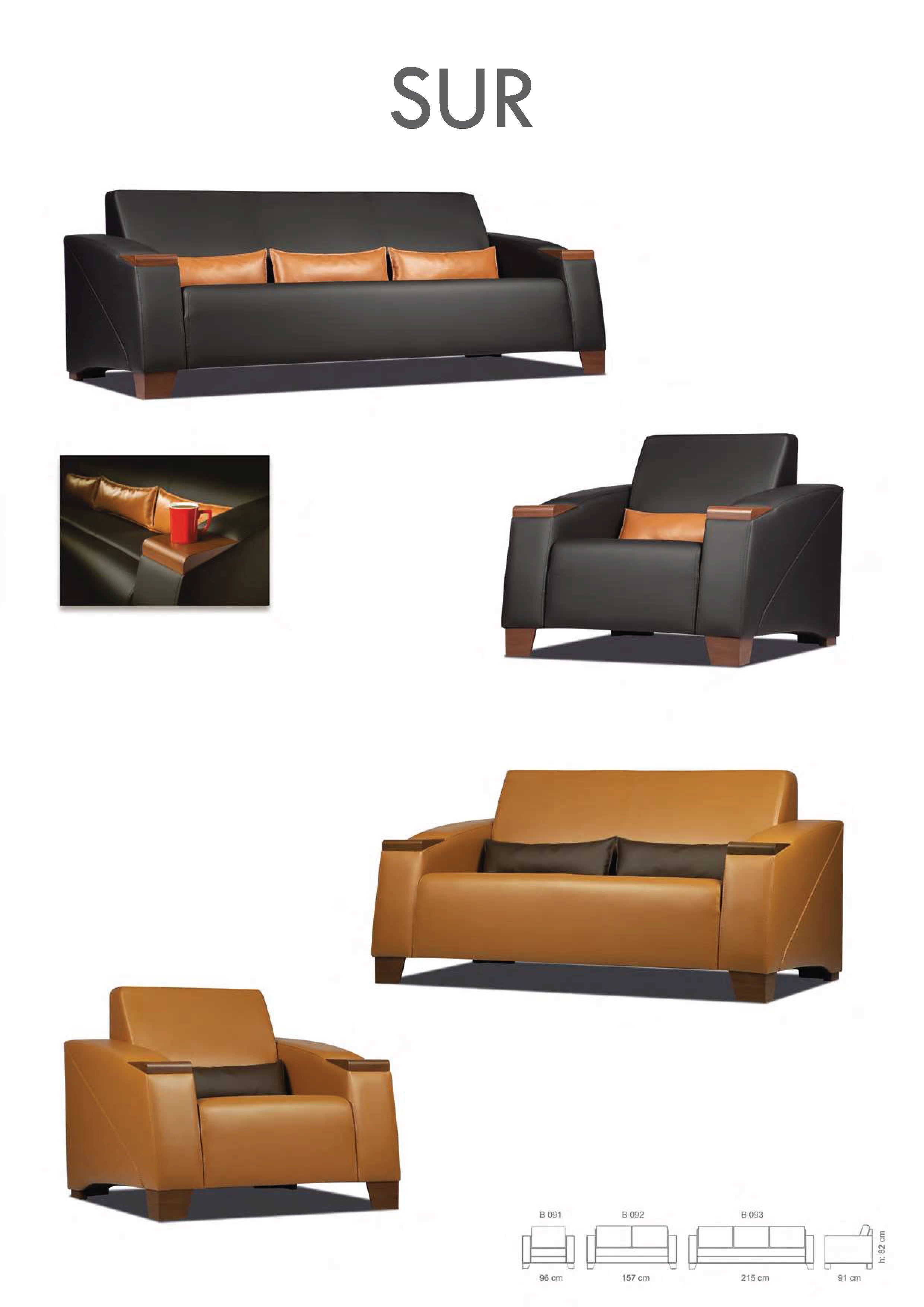 SUR CEO - Луксозен диван Aesthetic Power с Armrest Table