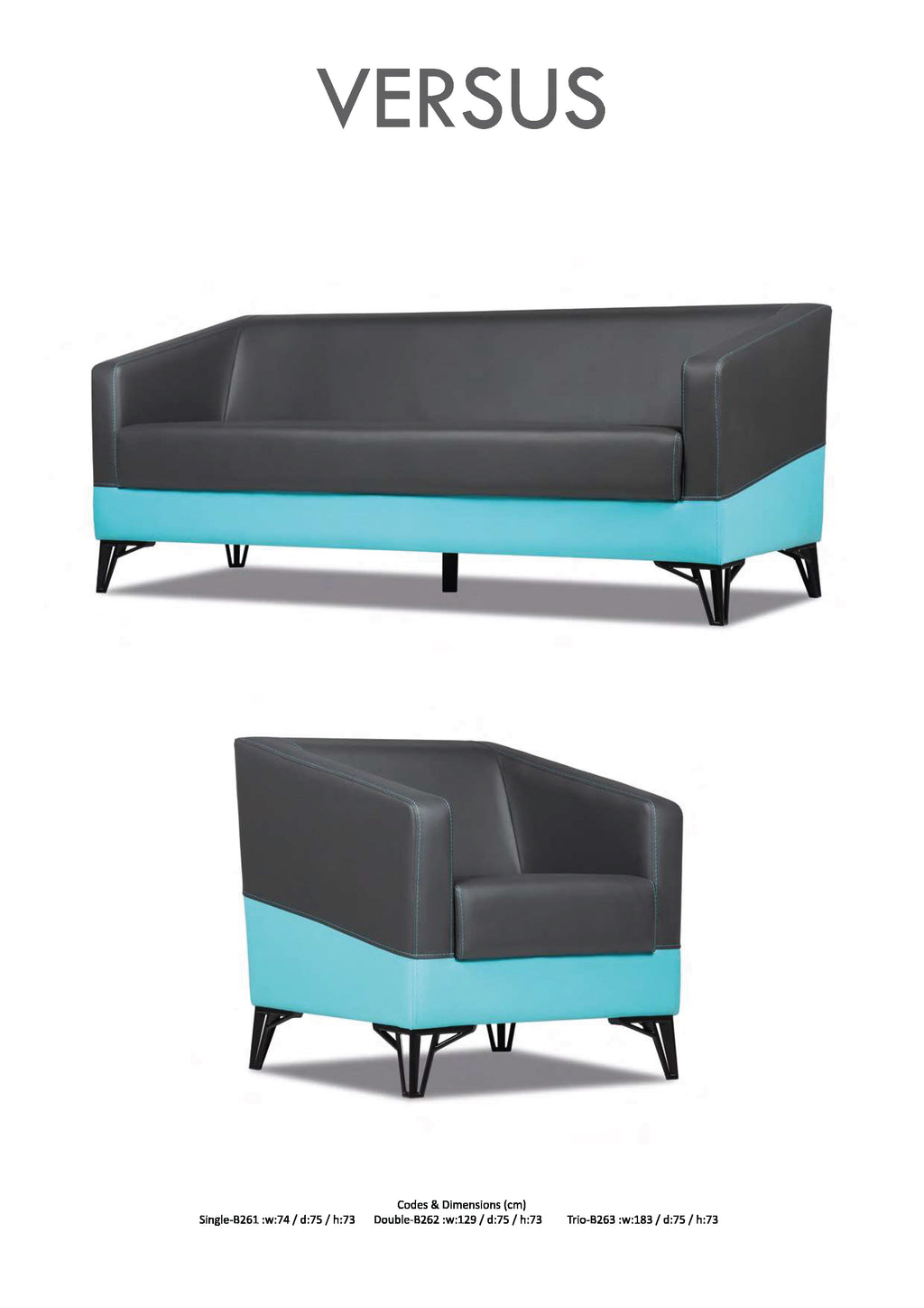 VERSUS CEO – Luxuriöses Kompaktsofa Versus vs Versus