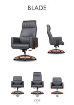 BLADE CEO - Луксозен офис стол с дървени акценти