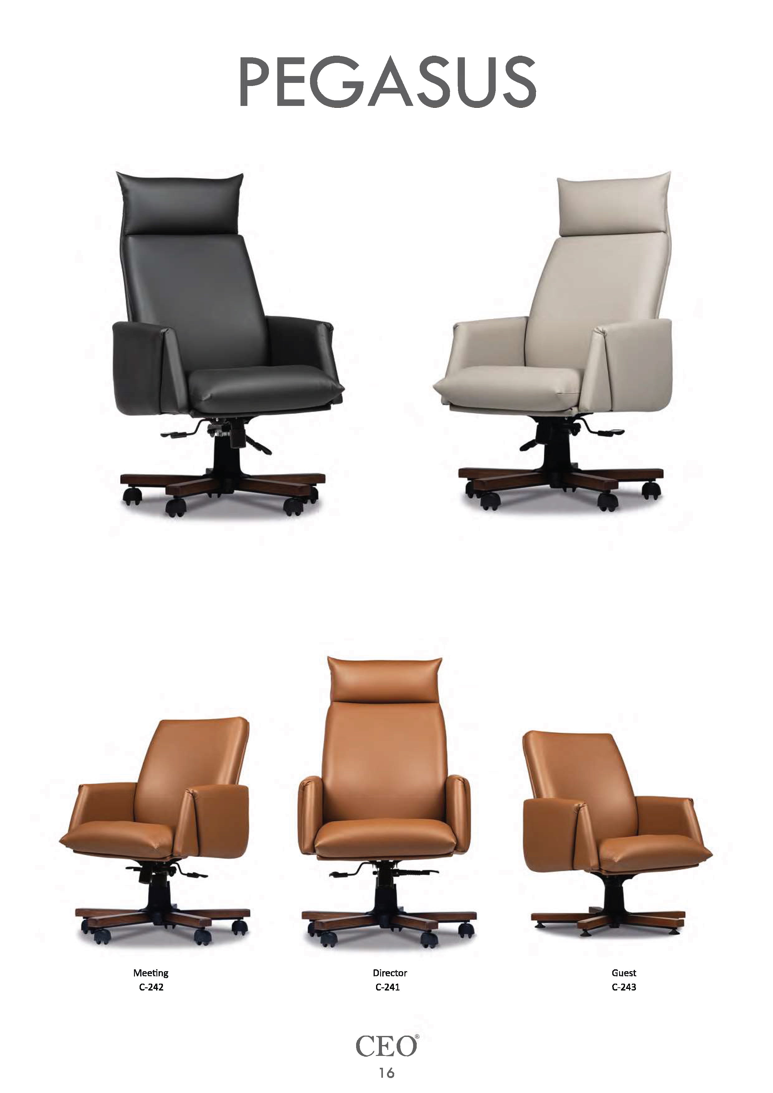 PEGASUS CEO - Wingsuit луксозен офис стол