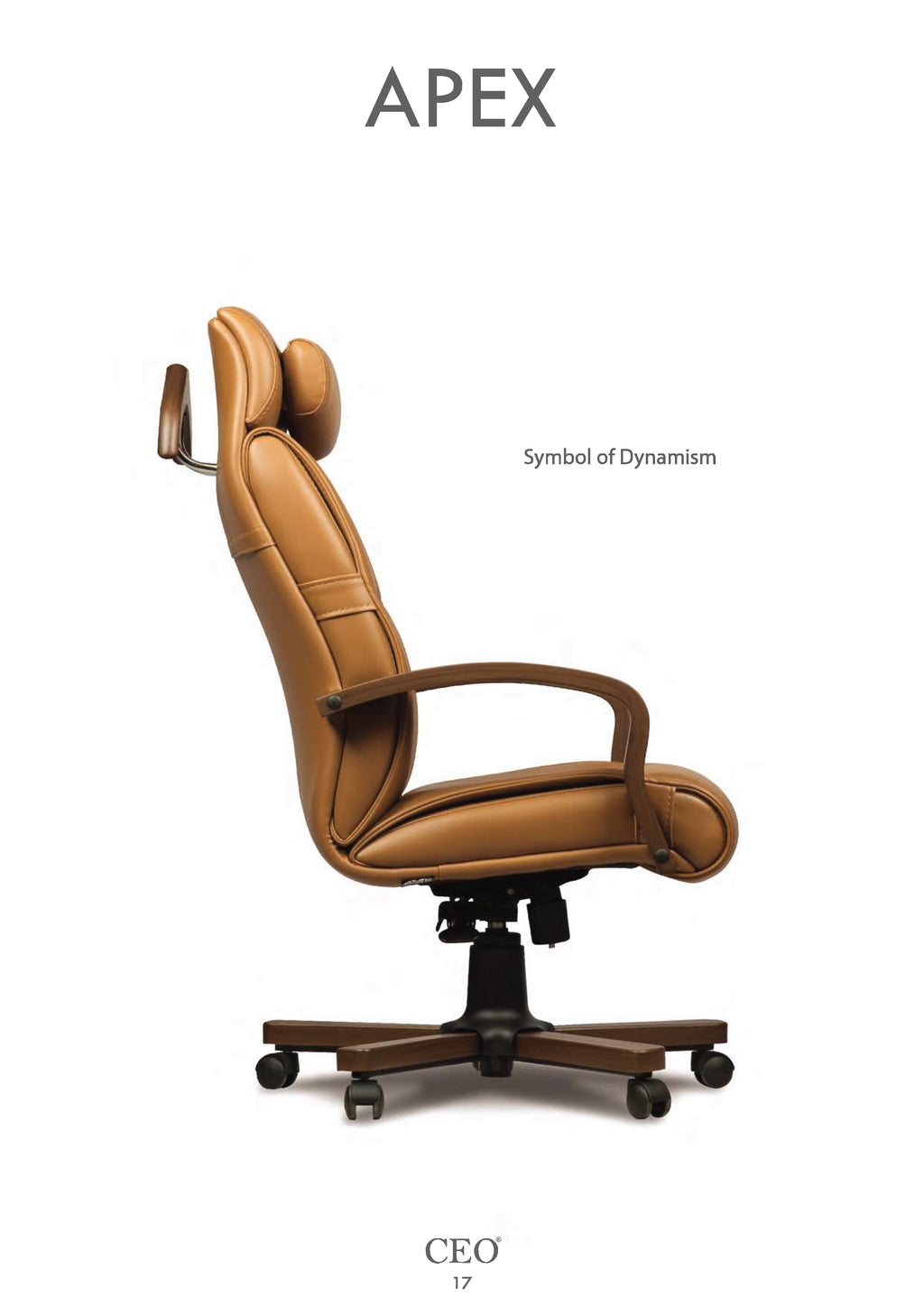 APEX CEO - Луксозен офис стол с регулируема облегалка