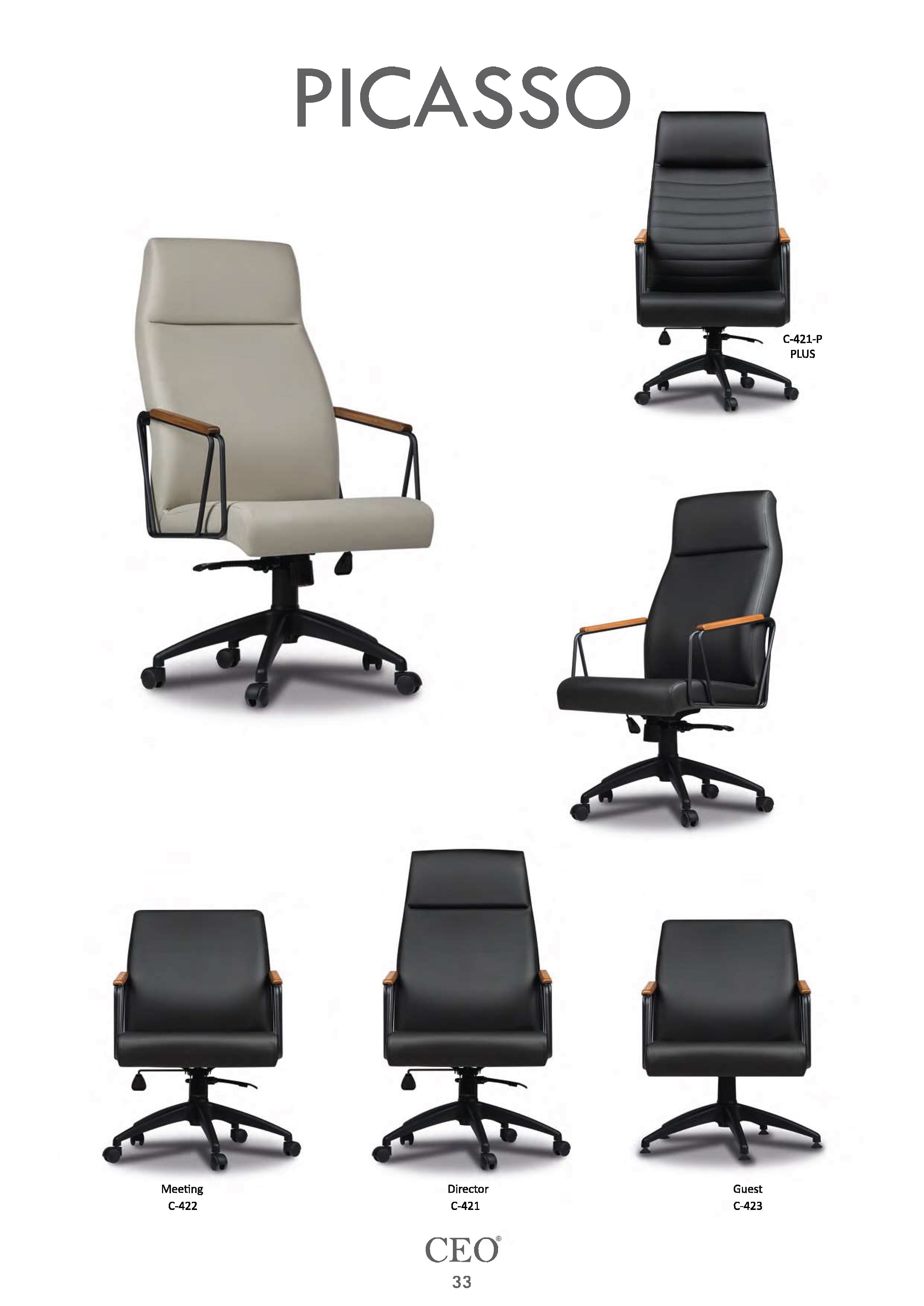 PICASSO CEO - Луксозен офис стол Plus