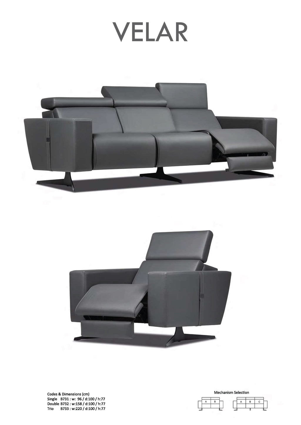 VELAR CEO - Luxury relaxation sofa No Stress