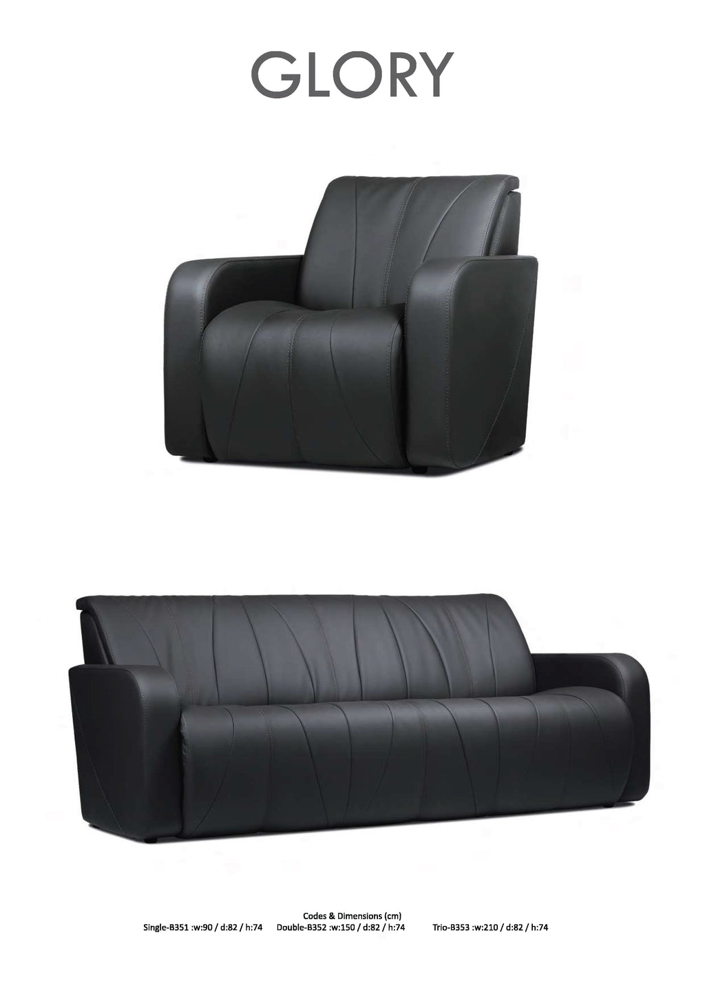 GLORY CEO - Луксозен диван Perfect Balance с безжично зареждане