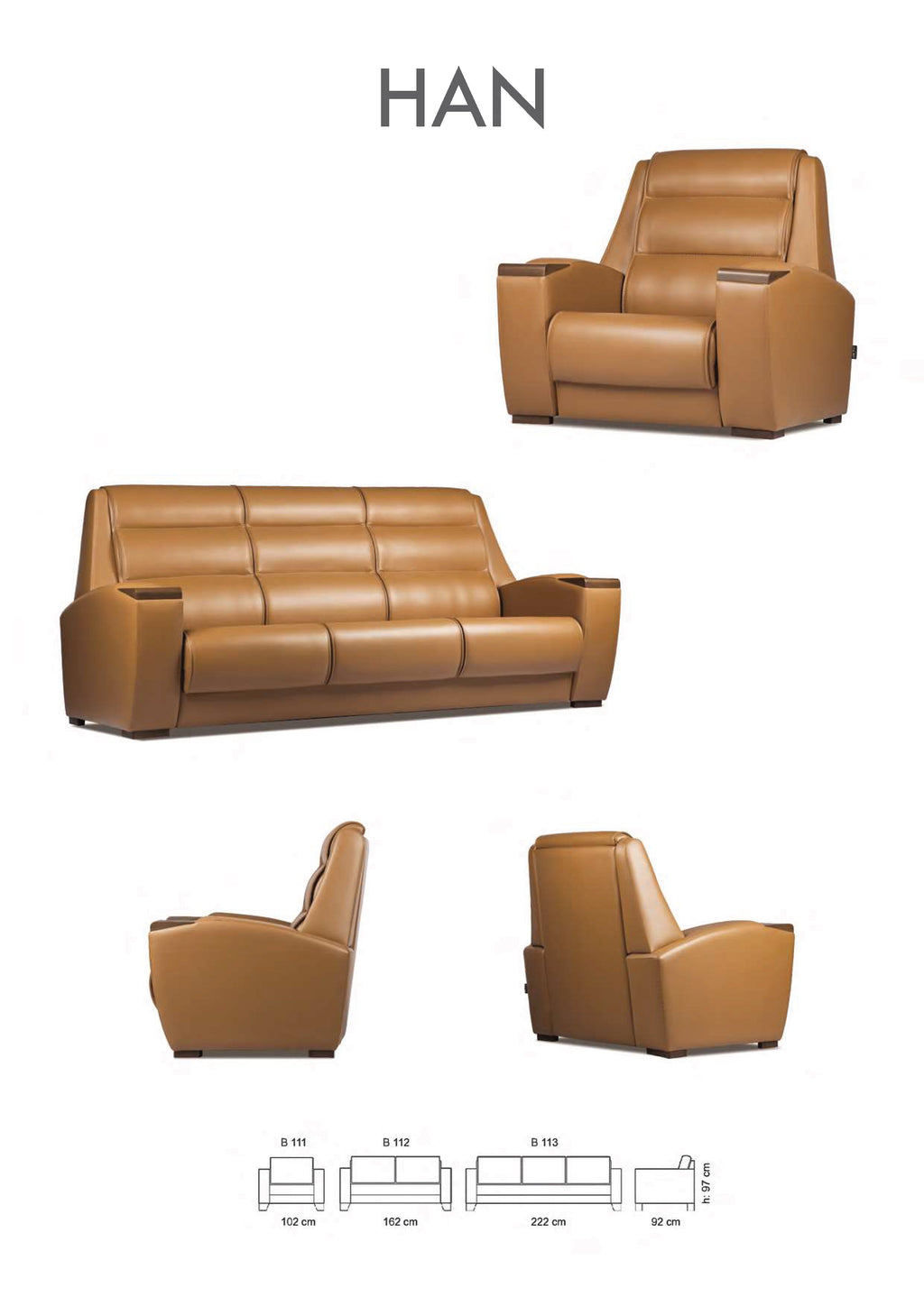HAN CEO - Луксозен диван It is a Legend с Armrest Table