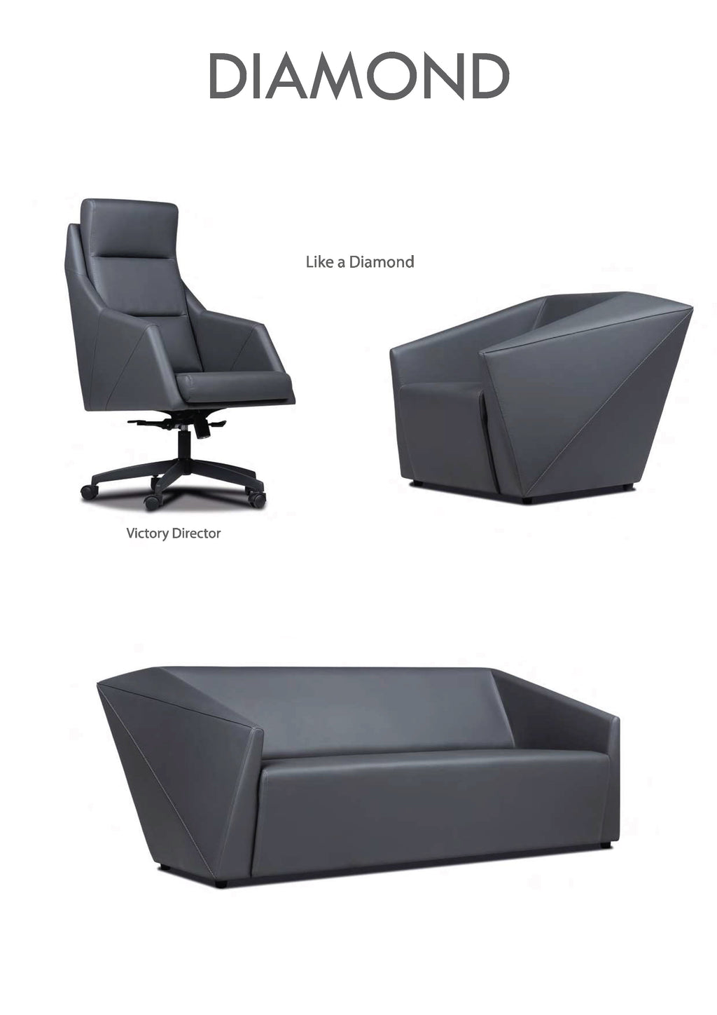 DIAMOND CEO – Luxussofa: Strahlend hell wie ein Diamant