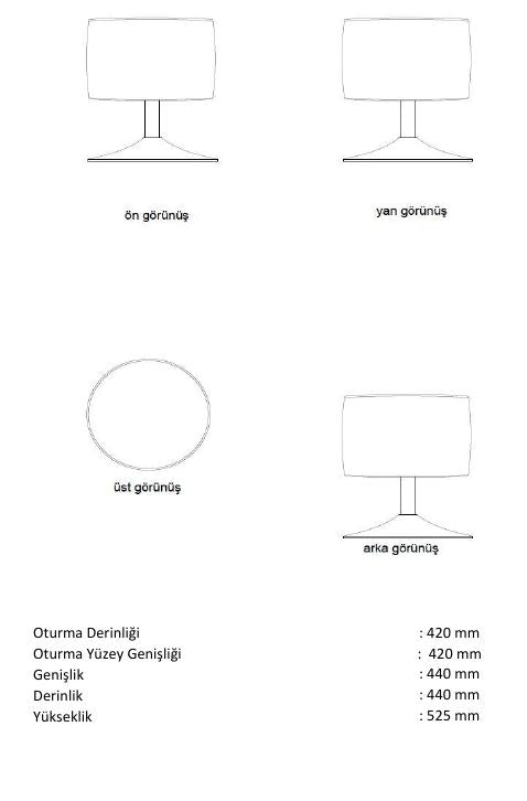 Sedia Puf – vista di dettaglio